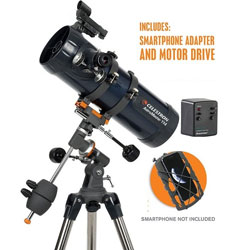 Celestron AstroMaster 114EQ with Motor Drive & Phone Adapter