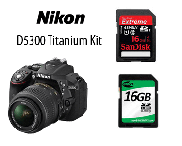 Nikon D5300 18-55mm AF-P VR Titanium Kit