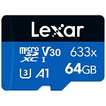 Lexar Professional 633x Micro SDHC/Micro SDXC UHS - I - 64gb Card