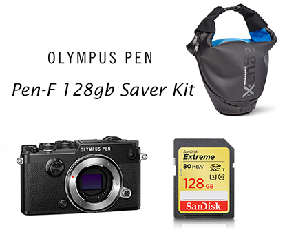Olympus Pen-F Body Only 128gb Saver Kit Olympus Pen-F Body Only 128gb Saver Kit