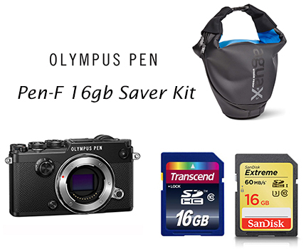 Olympus Pen-F Body Only 16gb Saver Kit Olympus Pen-F Body Only 16gb Saver Kit