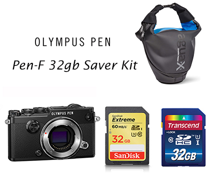 Olympus Pen-F Body Only 32gb Saver Kit Olympus Pen-F Body Only 32gb Saver Kit
