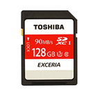 Toshiba 4K 90 mbps High Speed  128gb SDHC 