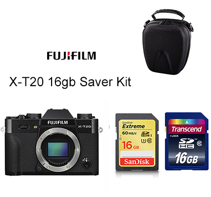 FujiFilm X-T20 Body Only 16gb Saver Kit