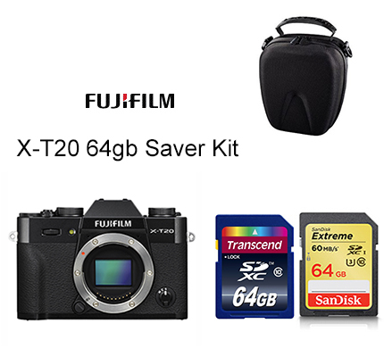 FujiFilm X-T20 Body Only 64gb Saver Kit