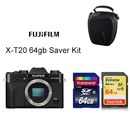 FujiFilm X-T20 Body Only 64gb Saver Kit FujiFilm X-T20 Body Only 64gb Saver Kit