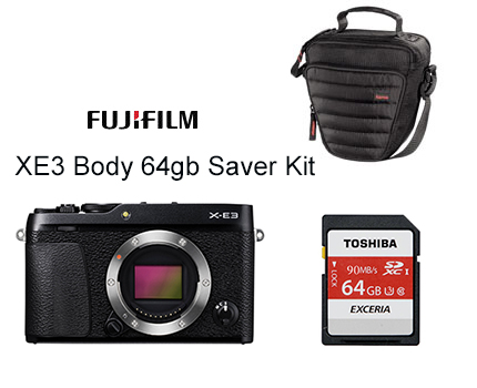 Fujifilm X-E3 Body Only  64gb Saver Kit