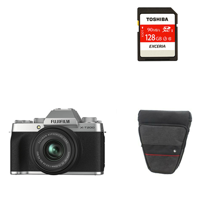 Fujifilm X-T200 XC 15-45mm 128gb Saver Kit