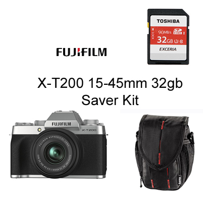 Fujifilm X-T200 XC 15-45mm 32gb Saver Kit 