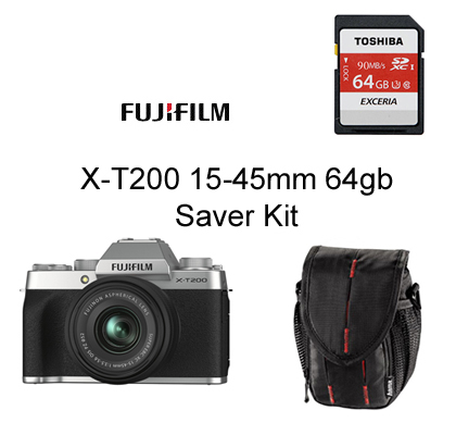 Fujifilm X-T200 XC 15-45mm 64gb Saver Kit