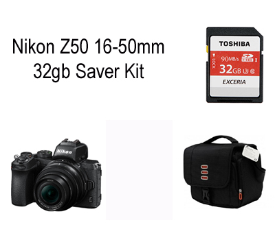 Nikon Z50 16-50mm VR Lens 32gb Saver Kit