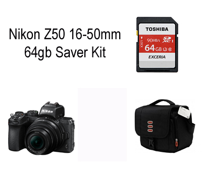 Nikon Z50 16-50mm VR 64gb Saver Kit