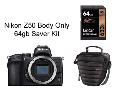 Nikon Z50 Body Only 64gb Saver Kit